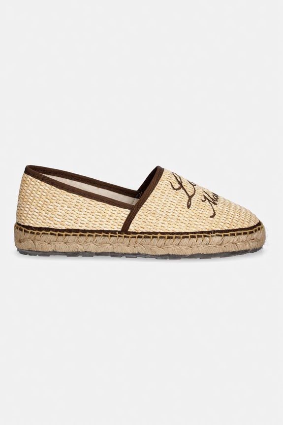Love Moschino espadrile pentru femei JA10272G0OJR110E bej SS26