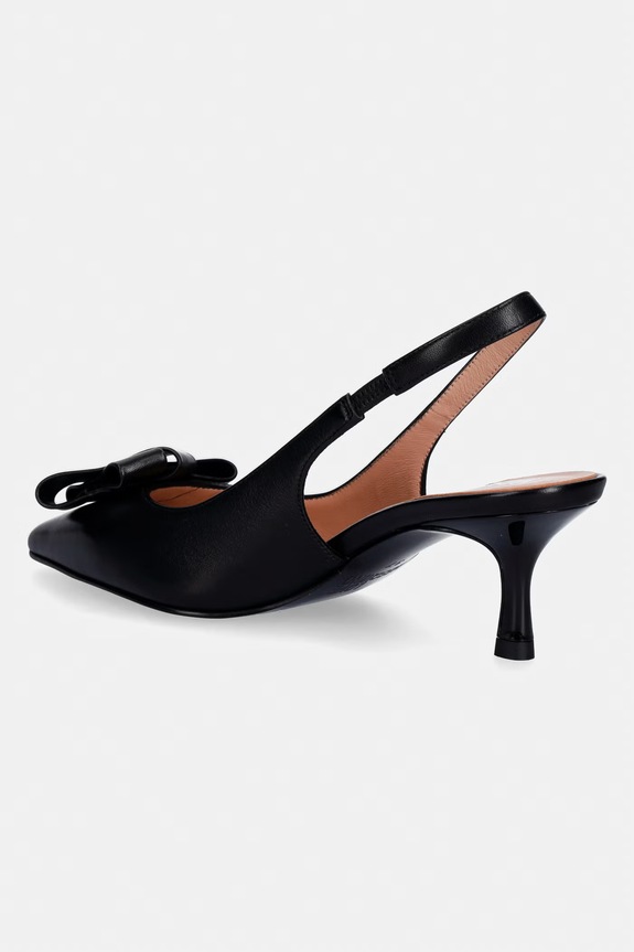 Obuwie Love Moschino szpilki skórzane JA10366G0OIE0000 czarny