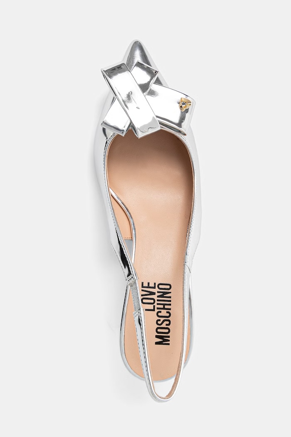 Love Moschino szpilki srebrny JA10366G0OJE090B