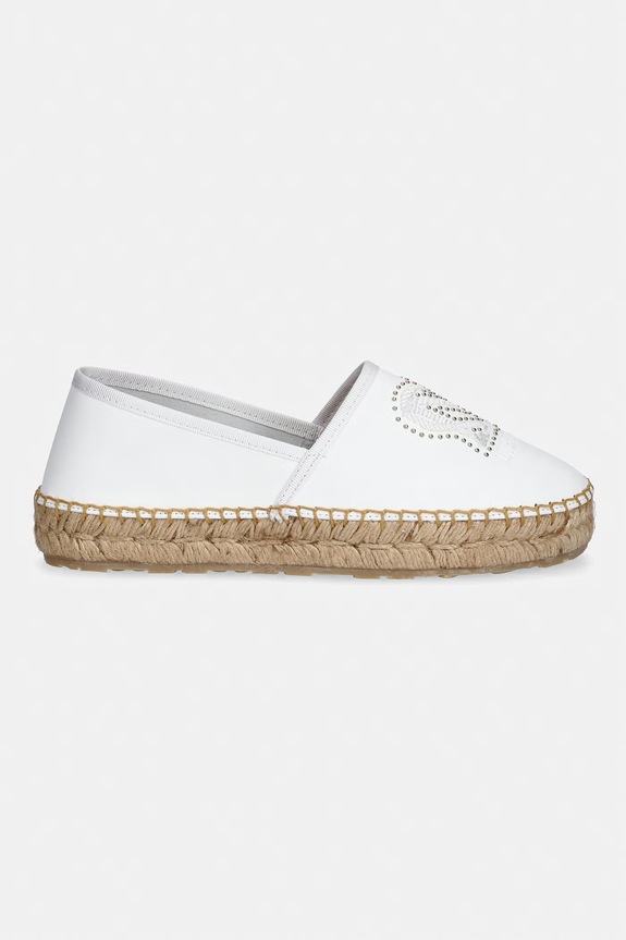 Love Moschino espadrilky dámske kožené JA10532G0OIA0100 biela SS26