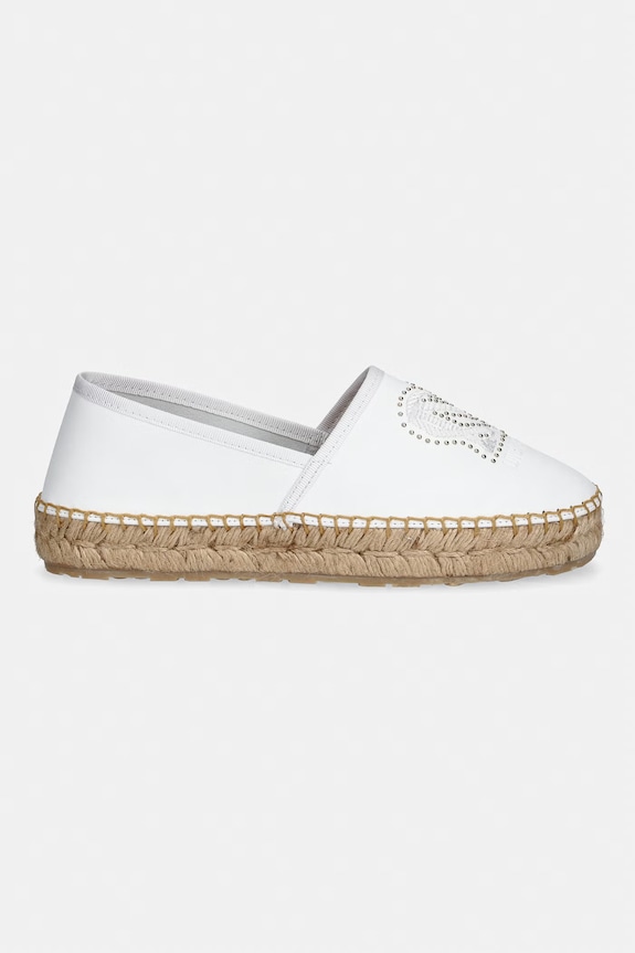 Love Moschino espadrilky dámske kožené JA10532G0OIA0100 biela SS26