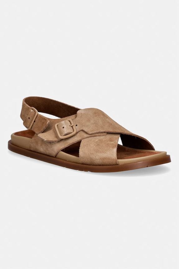 Camper sandały damskie zamszowe Lluc Sandal beżowy K201880.002