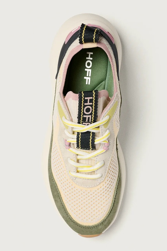 Hoff TRAVELER GREEN sneakers pentru femei, din piele întoarsă 22549004