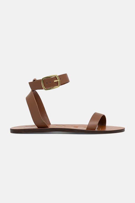Manebi női bőr szandál One band with buckle Leather Sandals Q.3.5.Y0 barna SS26