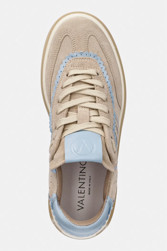 Valentino 91G1901CAM GLOSSY sandały damskie zamszowe beżowy 91G1901CAM.BEIGE