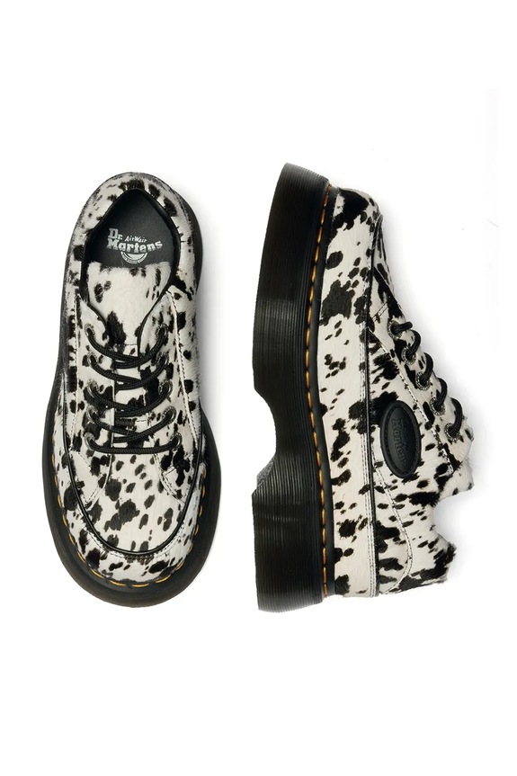 Dr. Martens poltopánky dámske kožené Buzz 5i 5 Eye Dalmatian biela DM42846100