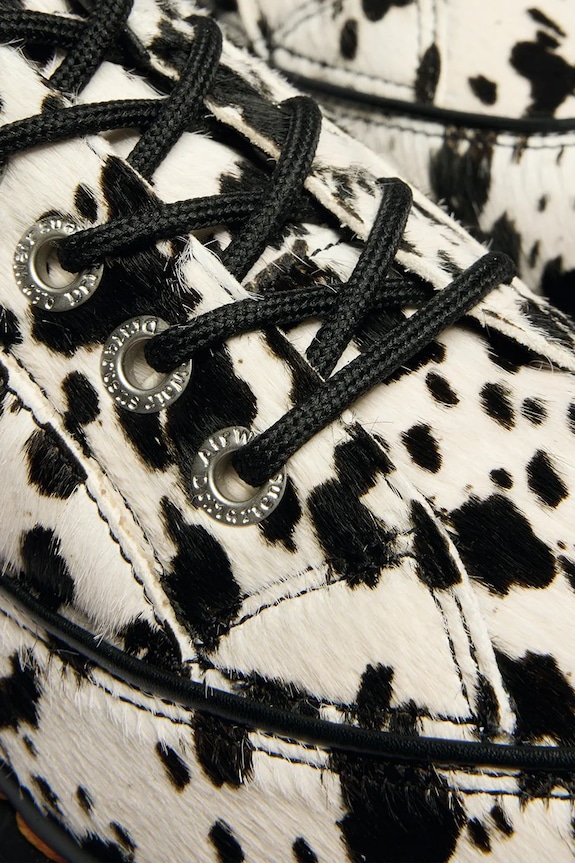 Dr. Martens poltopánky dámske kožené Buzz 5i 5 Eye Dalmatian DM42846100 biela