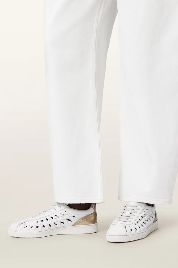 AllSaints Velma Woven Sneaker sneakersy damskie skórzane W141FC