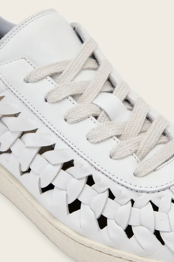 AllSaints Velma Woven Sneaker sneakersy damskie skórzane biały W141FC