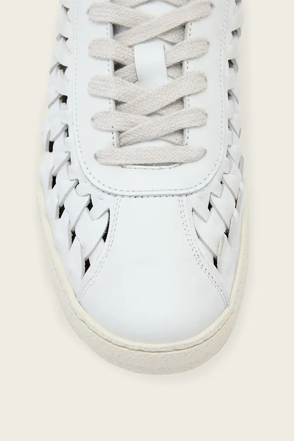 AllSaints Velma Woven Sneaker sneakersy damskie skórzane W141FC biały