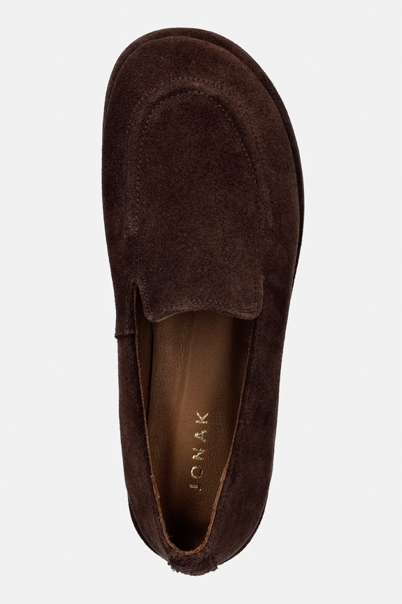 Jonak mocassini da donna in scamoscio JUNE CROUTE marrone 3800363.E26