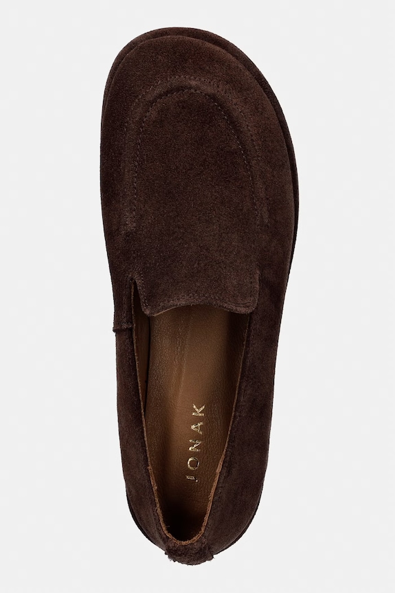 Jonak mocassini da donna in scamoscio JUNE CROUTE marrone 3800363.E26