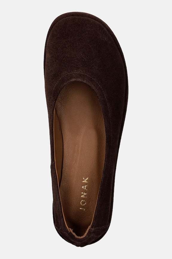 Jonak balerina cipő velúr JANICE CROUTE barna 3800371.E26