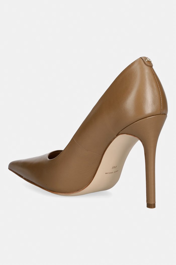 Obuv MICHAEL Michael Kors lodičky kožené Elyse High Pump 40F5EYHP1L.297 béžová