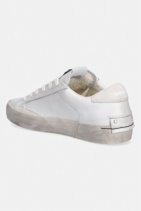 Boty Crime London DISTRESSED sneakers boty dámské kožené 26001PP5 bílá