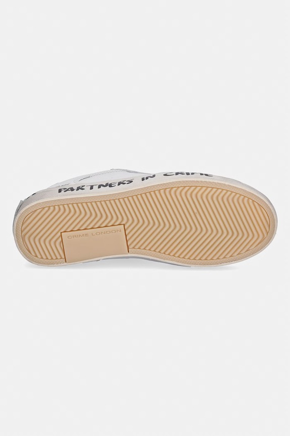 Crime London DISTRESSED sneakers boty dámské kožené 26001PP5 bílá