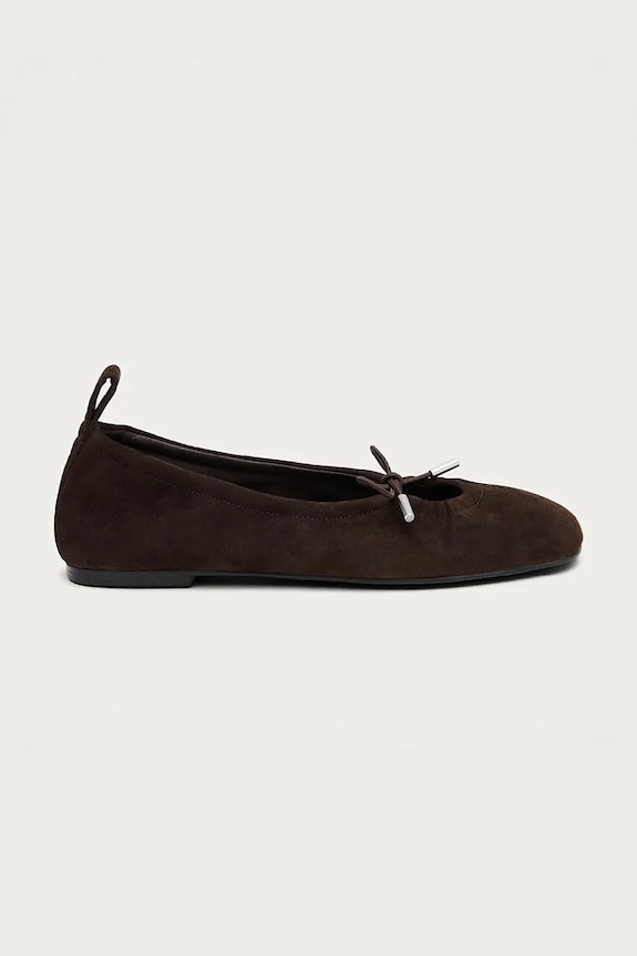 Alohas balerini din piele Rosalind maro S101411.01