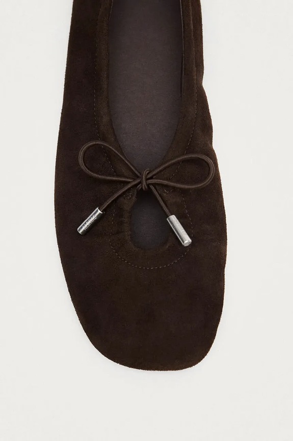 Alohas balerini din piele Rosalind maro S101411.01
