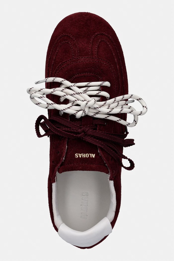 Alohas Tb.24 Suede tenisky dámske semišové burgundské S101120.05