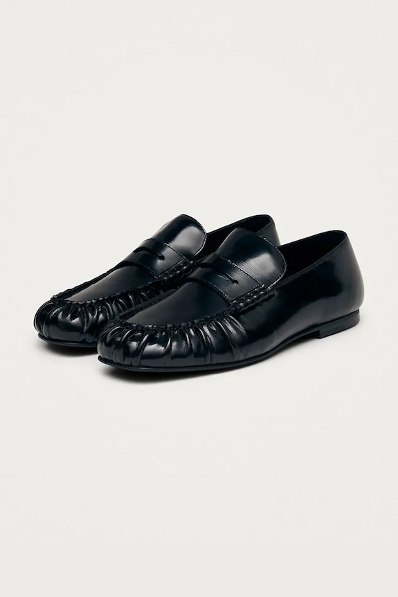 Alohas mocasini pentru femei. din piele Aven S101135.01 negru SS26