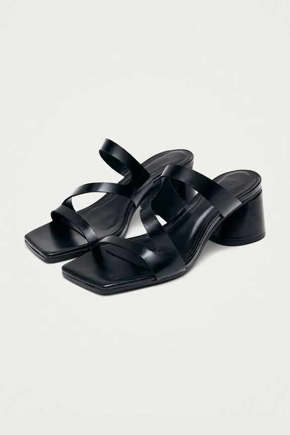 Alohas sandale de piele Orielle S101385.01 negru SS26