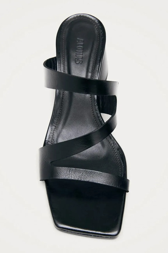 Încălțăminte Alohas sandale de piele Orielle S101385.01 negru