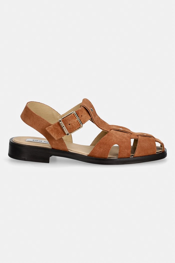 Steve Madden sandały damskie zamszowe Nado 11005197.935 brązowy SS26