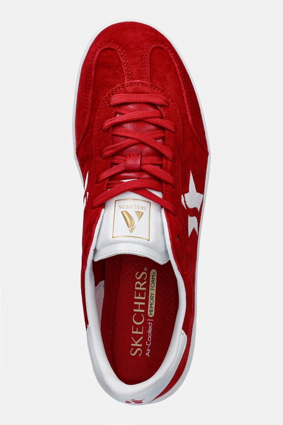 Skechers ACADEMY-COURT CHARM αθλητικά Γυναικεία από νουμπούκ κόκκινο 185420