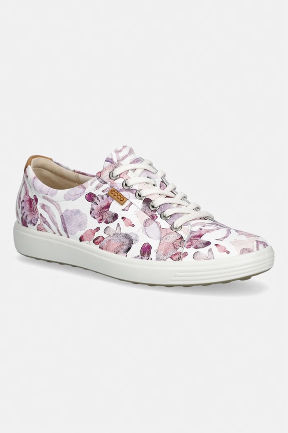 Ecco SOFT 7 W SHOE sneakers pentru femei, din piele roz 430003.61623