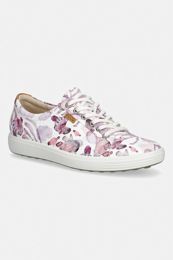 Ecco SOFT 7 W SHOE sneakers pentru femei, din piele roz 430003.61623