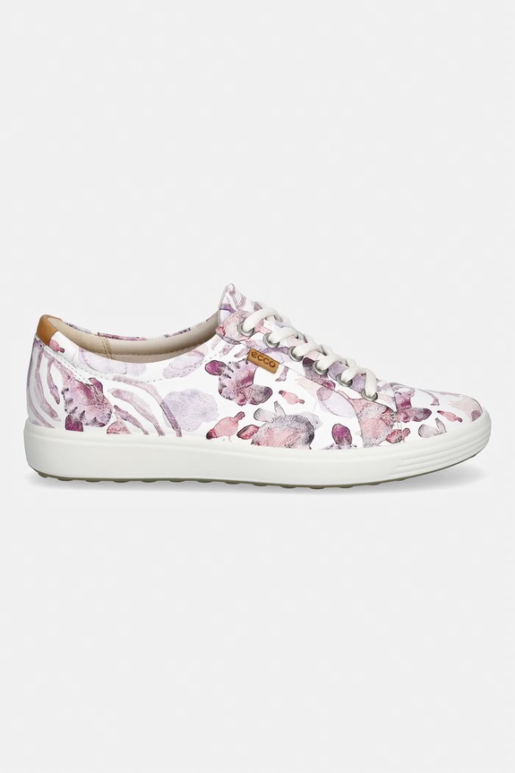 Ecco SOFT 7 W SHOE sneakers pentru femei, din piele 430003.61623 roz SS26