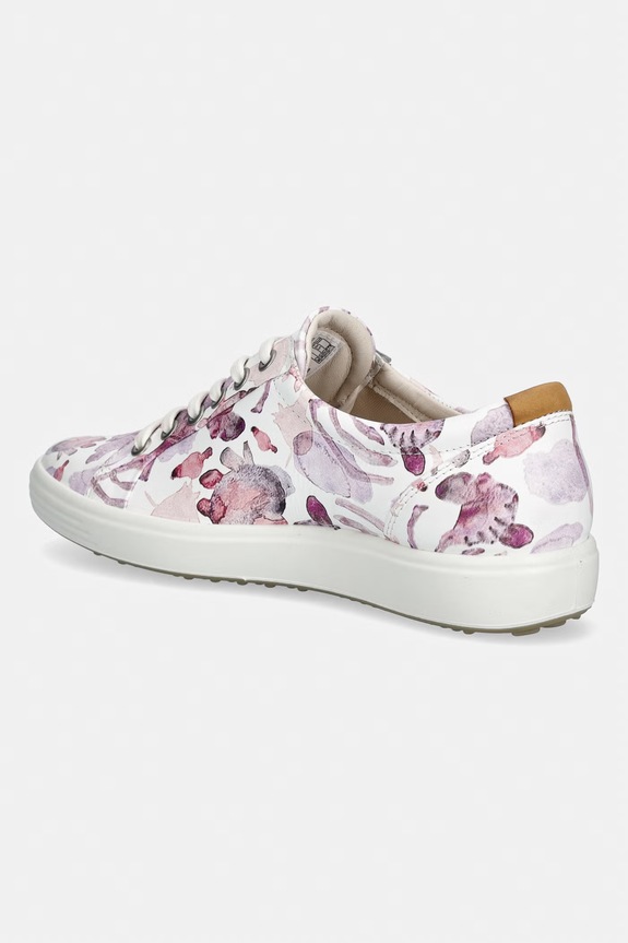 Încălțăminte Ecco SOFT 7 W SHOE sneakers pentru femei, din piele 430003.61623 roz