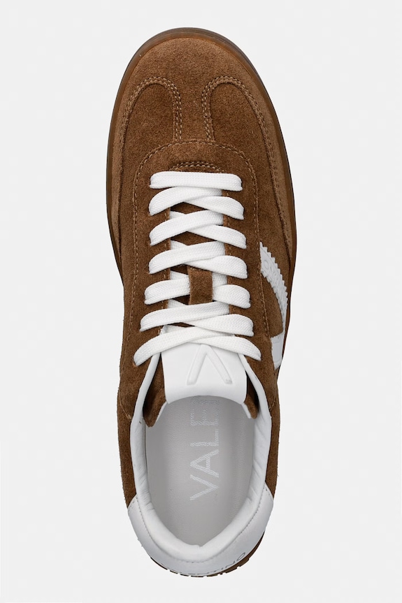 Valentino BAJA sneakers pentru femei, din piele întoarsă maro 91B4701CAM.060