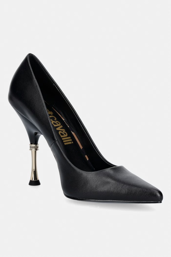 Just Cavalli stilettos din piele negru 80RA3S41ZPB93899