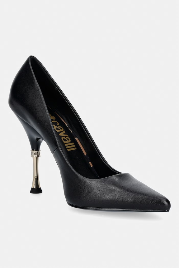 Just Cavalli stilettos din piele negru 80RA3S41ZPB93899