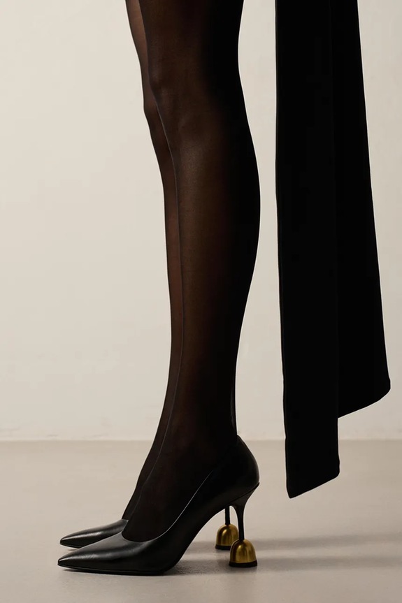 Vanda Novak szpilki skórzane Athena.Deep.Black