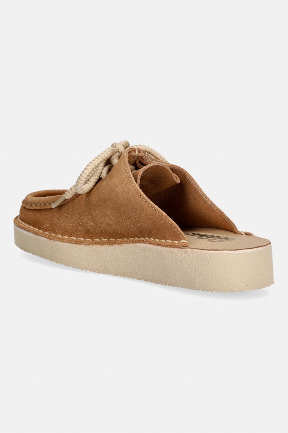 Shoes Clarks Originals NomadMule 2026 Women's suede Flip-flops 26186619 beige