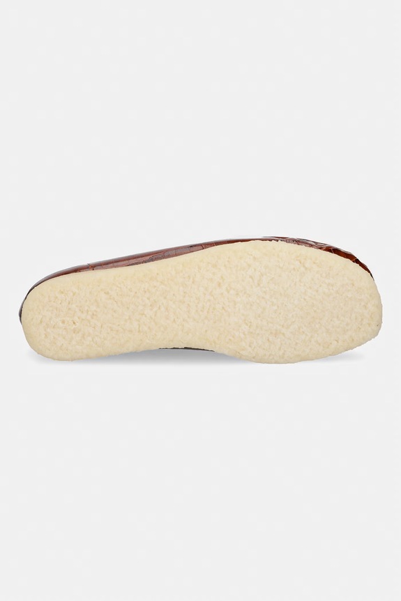 Clarks Originals Wallabee mokasyny damskie skórzane 26185573 brązowy