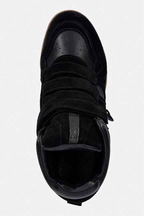 Nokwol EDEN sneakers pentru femei, din piele întoarsă negru Eden.Black.Leather