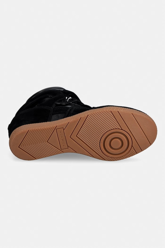 Nokwol EDEN sneakers pentru femei, din piele întoarsă Eden.Black.Leather negru