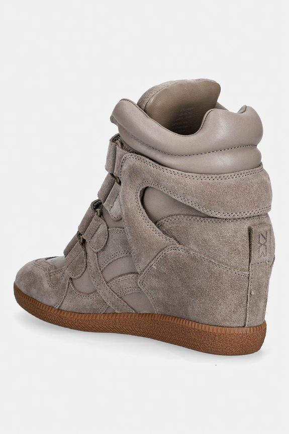 Obuwie Nokwol EDEN sneakersy damskie zamszowe Eden.Taupe.Leather beżowy