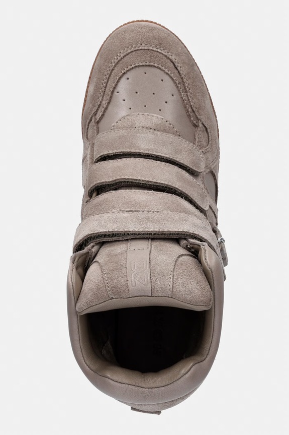 Nokwol EDEN sneakersy damskie zamszowe beżowy Eden.Taupe.Leather