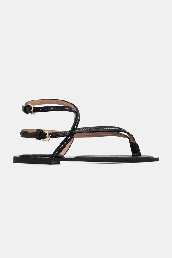 Pollini sandale pentru femei, din piele SA16351G0OTD0000 negru SS26