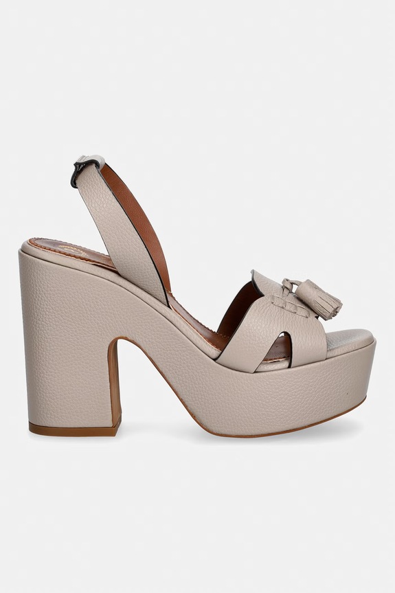 Pollini sandały na słupku PA1614BG0OPB0209 beżowy SS26