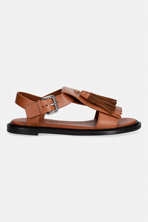 Weekend Max Mara sandale pentru femei, din piele Wkaarte 2615521095600.TOABACCO maro SS26