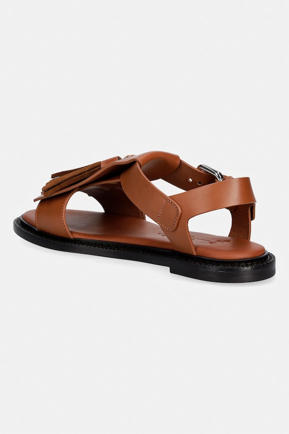 Încălțăminte Weekend Max Mara sandale pentru femei, din piele Wkaarte 2615521095600.TOABACCO maro