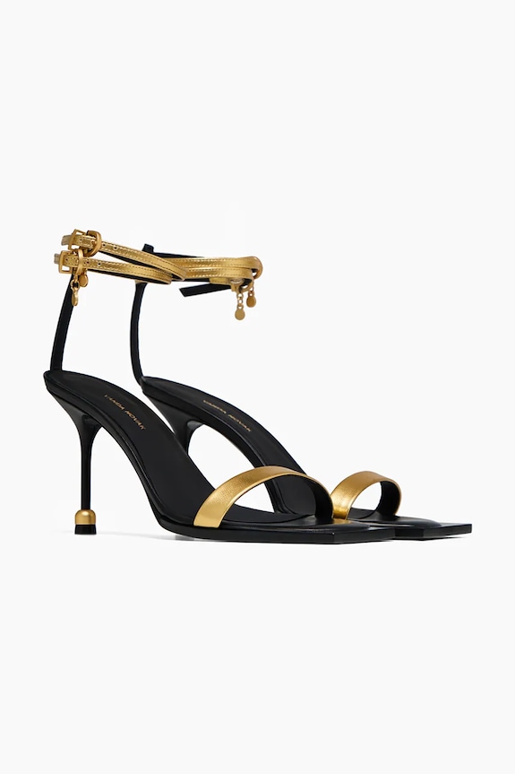 Vanda Novak шпильки кожаные Carrie Honey Gold Carrie.Honey.Gold золотой SS26