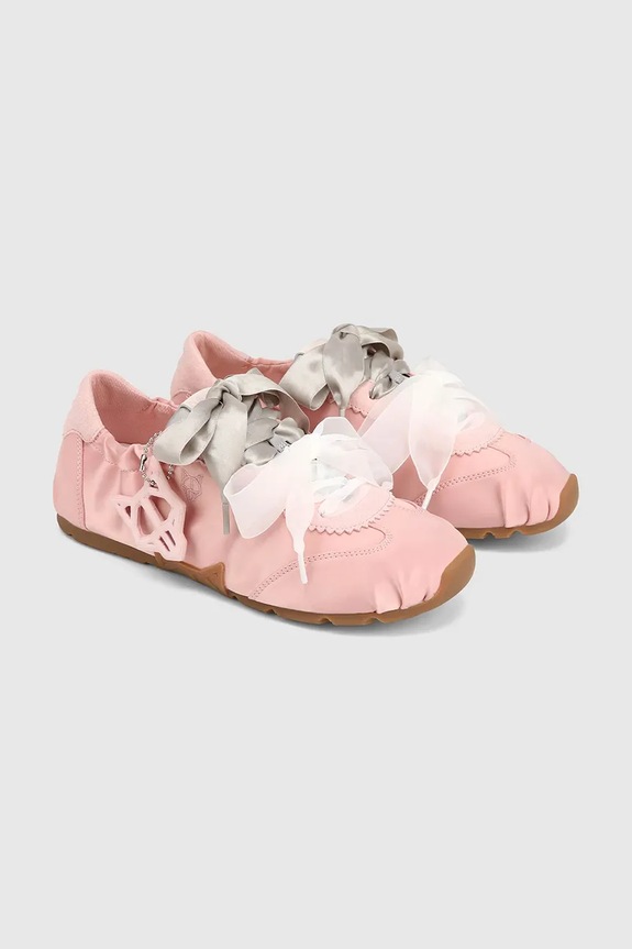 Naked Wolfe Adorable Pink Satin sneakersy damskie Adorable.Pink.Satin różowy AW26