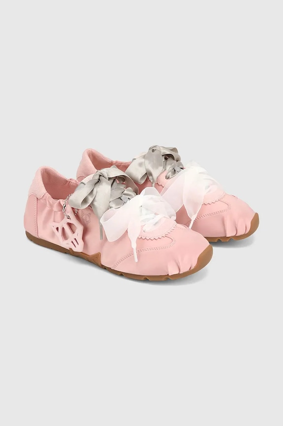 Naked Wolfe Adorable Pink Satin sneakersy damskie Adorable.Pink.Satin różowy AW26