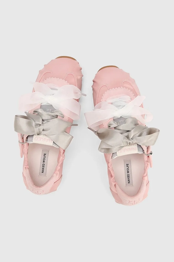 Naked Wolfe Adorable Pink Satin sneakersy damskie różowy Adorable.Pink.Satin